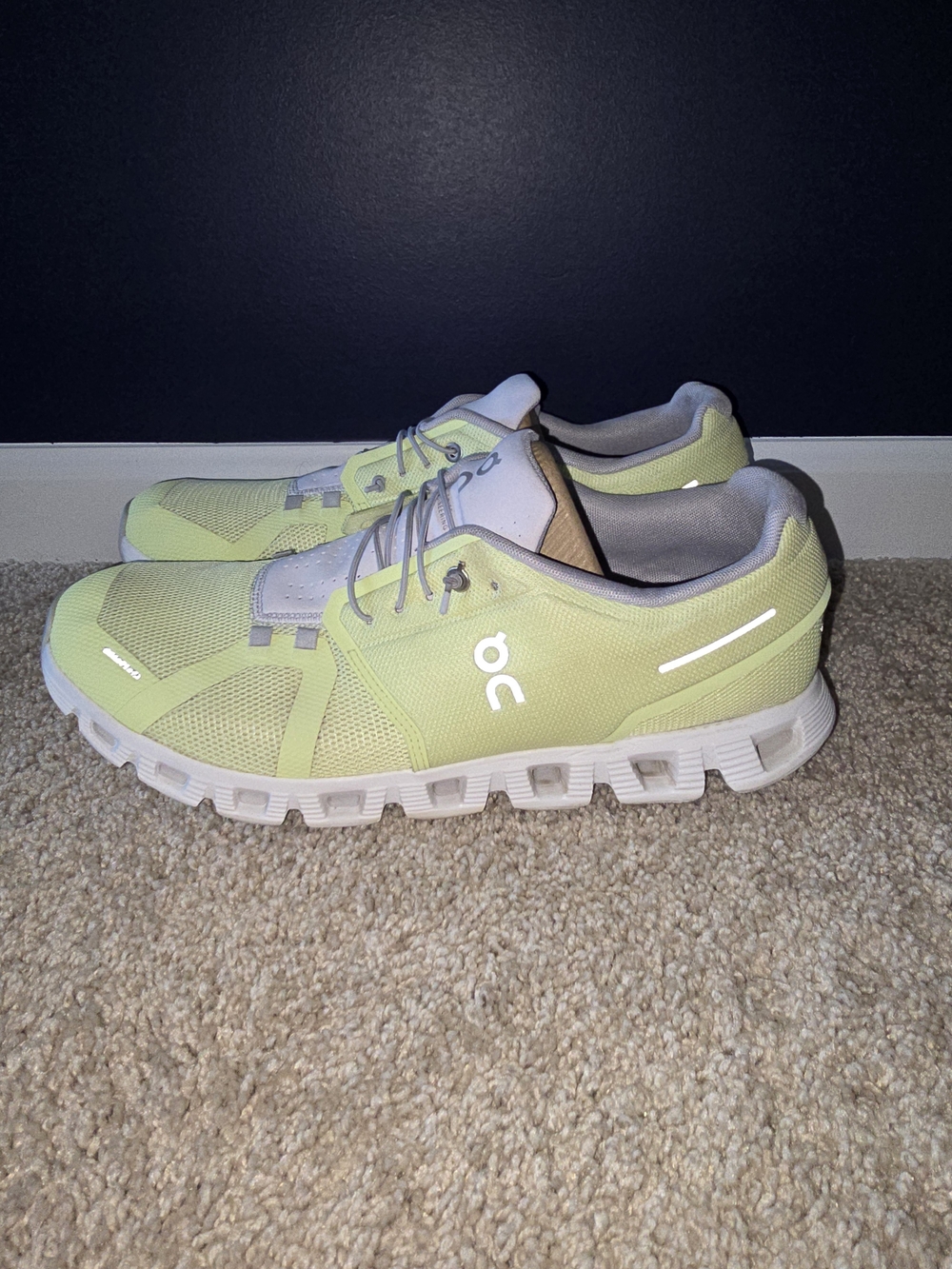 On Running Cloud Kids' Running Shoes - Light Green/White